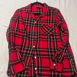 Old Navy Red and Black Plaid Women’s Shirt